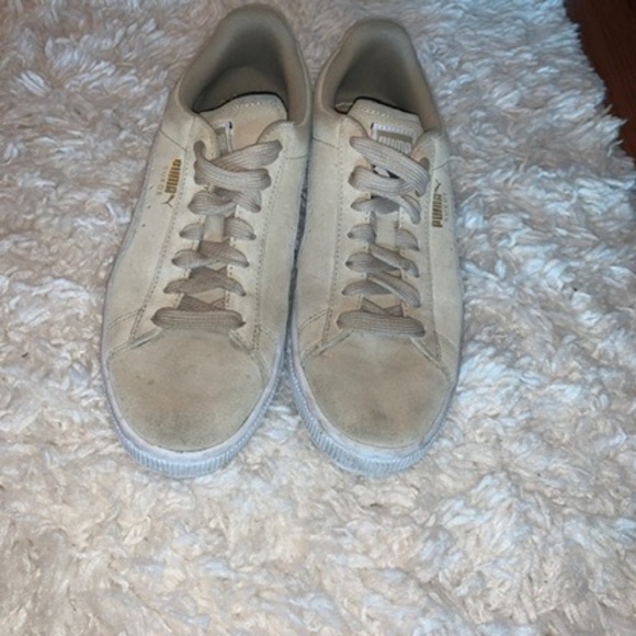 Puma Tan Suede Sneakers - Picture 2 of 6